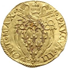 1 Scudo d`Oro - Paul III Sword upward