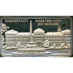 1 oz Heraeus Darmstadt Marktbrunnen mit Schloss
