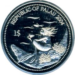 1 Dollar School of blue fish