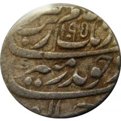 1 Rupee - Aurangzeb Allahabad mint