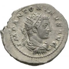 Antoninianus - Elagabalus P M TR P II COS II P P, Providentia