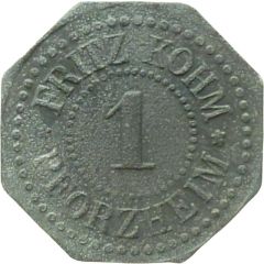 1 Pfennig - Pforzheim Fritz Kohm