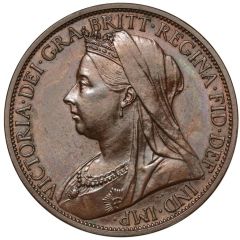 1 Penny - Victoria Pattern; 3rd Portrait