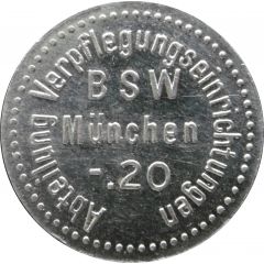 20 Pfennig - Abteilung Verpflegungseinrichtungen BSW München