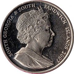 2 Pounds - Elizabeth II Ernest Shackleton