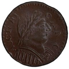 1/2 Penny - Copper `Muttonhead`