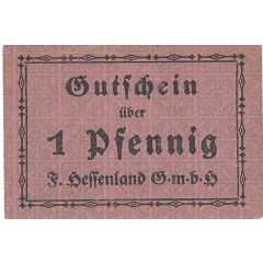 1 Pfennig F. Hessenland