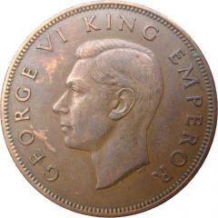 1 Penny - George VI 1st type