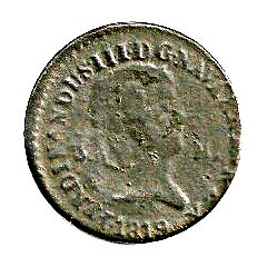 3 Maravedis - Fernando VII laureate head