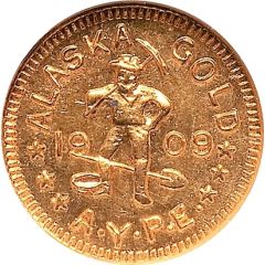 Token - Alaska-Pacific-Yukon Exposition 1/2 DWT - Miner