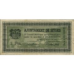 1 Peseta Sitges