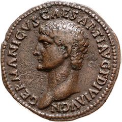 As - Germanicus IMP T CAES DIVI VESP F P M TR P P P COS VIII RESTITVIT