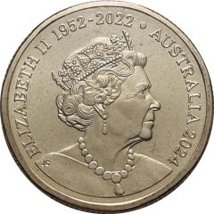 1 Dollar In the name of Elizabeth II, 6th Portrait - Mob of Roos, Memorial Obverse