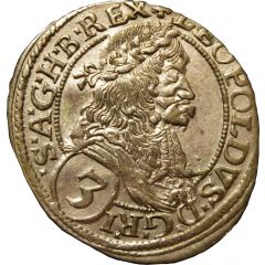3 Kreuzers - Leopold I Vienna