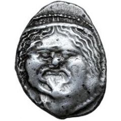 Silver 20 Asses Gorgoneion series II: club