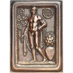 Plaquette - 50th anniversary of the Artist society in Frankfurt am Main