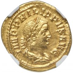 Aureus - Philip I and Philip II LIBERALITAS AVGG III, Rome