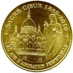Monnaie de Paris Tourist Token - Sacré-coeur 1885-2010 125 ans d`Adoration Perpetuelle