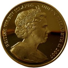 1 Dollar - Elizabeth II King Henry VIII, Gold plated