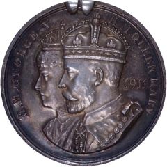 Medal - George V Coronation, Wandsworth Metropolitan Borough, silver