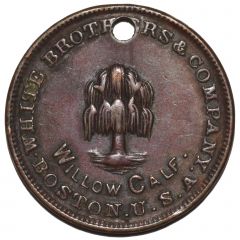 Token - Willow Calf White Brothers and Company, Boston