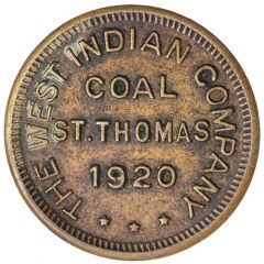 Token - West Indian Coal Company St. Thomas