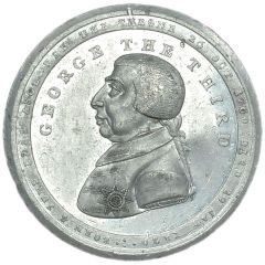 Medal - George III Death, J. Westwood, white metal