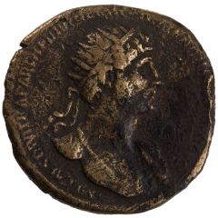 Dupondius - Hadrian PONT MAX TR POT COS FORT RED SC, Fortuna
