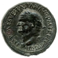 Sestertius - Vespasian S C, Spes