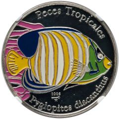 10 Pesos Pyglopites Diacanthus, Reverse Trial