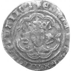 1/2 Groat - Edward III Post-treaty period