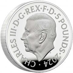 5 Pounds - Charles III 2 oz Fine Silver