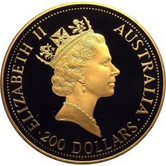 200 Dollars - Elizabeth II 3rd Portrait - Australian Nugget - Gold Bullion Coin