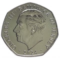 50 Pence - Charles III Fire Brigade - St. Helier