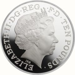 10 Pounds - Elizabeth II Royal Christening, Silver Proof