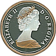 1 Cent - Elizabeth II Maple twig design - 1982