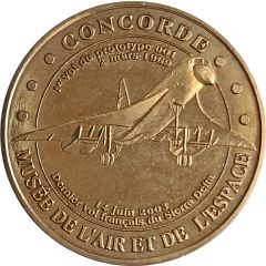 Monnaie de Paris Tourist Token - Musée de l`Air et de l`Espace Concorde