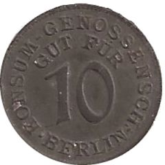 10 Pfennig Berlin - Konsum Genossenschaft