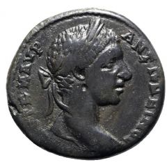 Æ27 - Elagabalus YΠ NOBIOY ΡOYΦOY NIKOΠOΛITΩN ΠΡOC ICTΡON, Consular Legate Novius Rufus