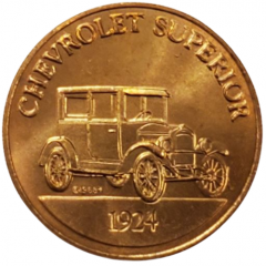 Franklin Mint - Collection of Antique Car Coins - Series 1 Chevrolet Superior