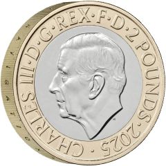 2 Pounds - Charles III 350th Anniversary of the Royal Observatory, Greenwich