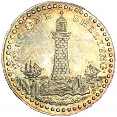 1 Shilling Devon - Morgan`s / Eddystone Lighthouse