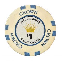 Token/Chip - 1 Dollar - Crown Melbourne Casino Chip