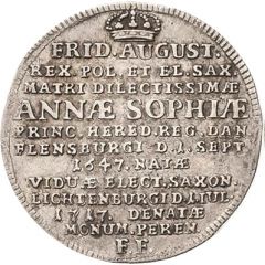 ⅙ Thaler - Frederick August I Death