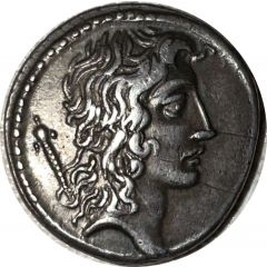 Denarius Cassia: Quintus Cassius Longinus, Q•CASSIVS