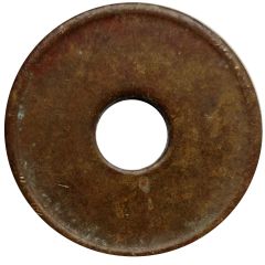 Blank Token with a hole/rim/brass/21mm/type 1