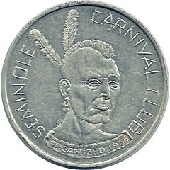 Mardi Gras Token - Seminole Carnival Club Fishermans paradise
