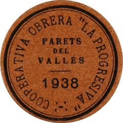 5 Pesetas - Cooperativa Obrera La Progresiva