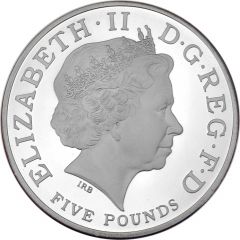 5 Pounds - Elizabeth II Prince Charles 60th Birthday, Silver Proof