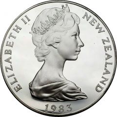1 Dollar - Elizabeth II 2nd Portrait, Coinage Anniversary, Silver Proof
